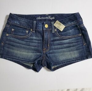 NWT American Eagle Outfitters Dark Blue Denim Shorts